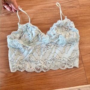 La Vie En Rose Lace Bralette in Light green